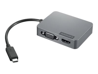 Lenovo USB-C Travel Gen2 - Hub - 1 x VGA + 1 x HDMI + 1 x 1Gb Ethernet + 1 x SuperSpeed USB, Ansicht 2