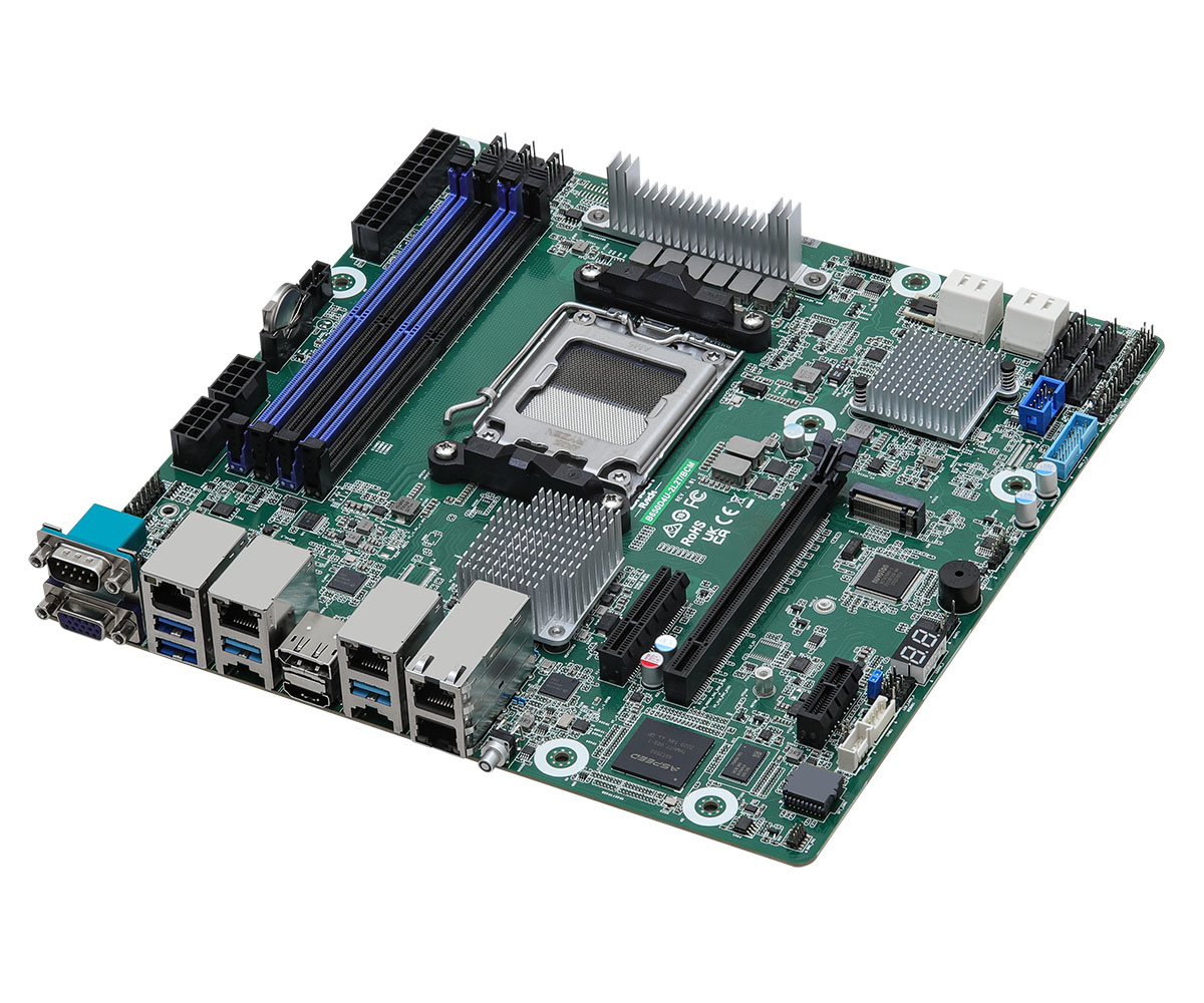 ASRock Rack B650D4U-2L2T/BCM - Motherboard - micro ATX - Socket AM5 - AMD B650E Chipsatz, Ansicht 3