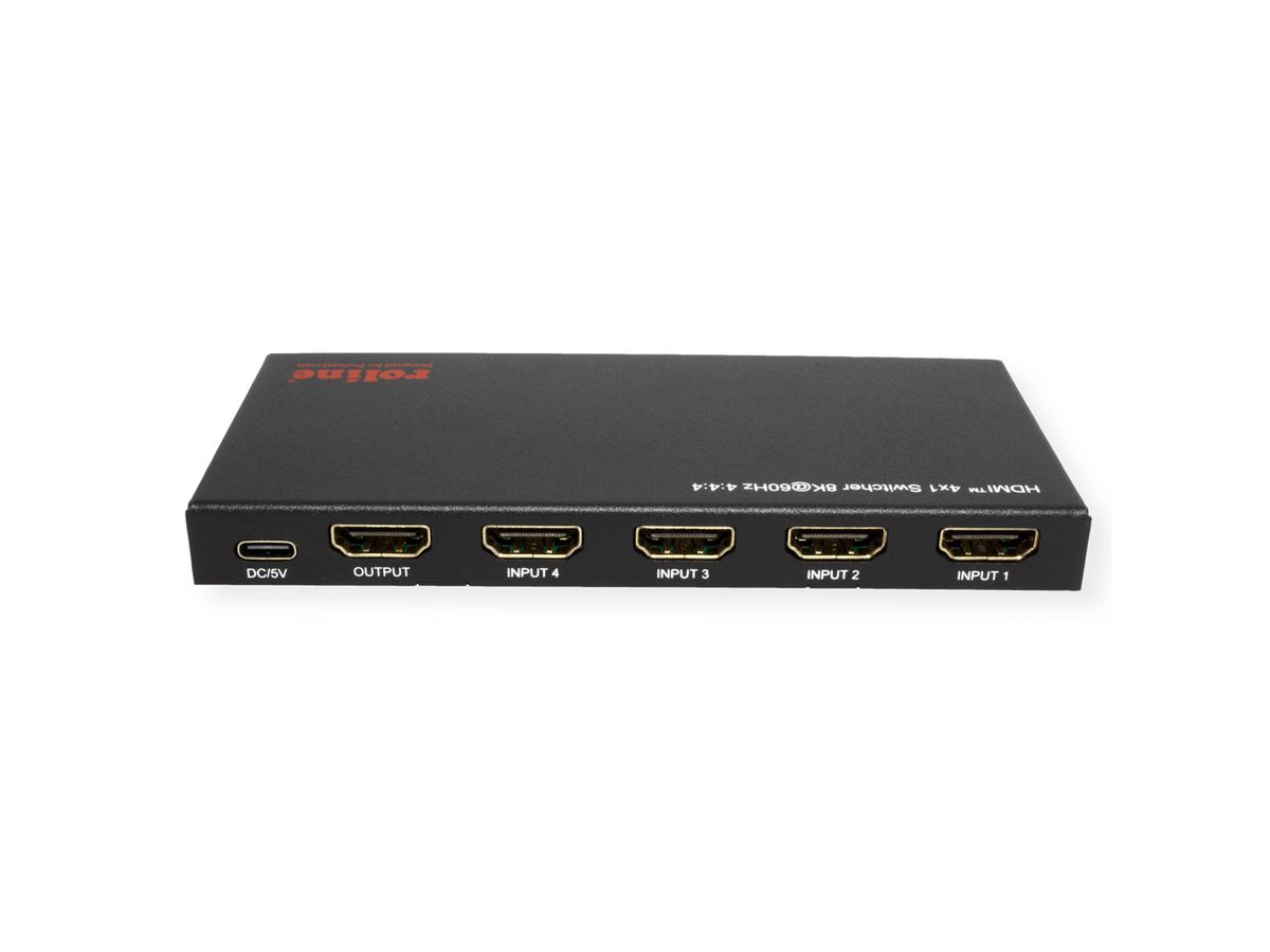 ROLINE HDMI Switch 8K60Hz 4fach mit IR, Ansicht 4