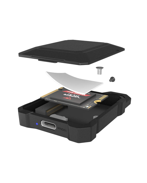ICY BOX Geh. für NVMe M.2 10Gbps USB3.2 GEN2 Type-C - Gehäuse - USB 3.0, Ansicht 2