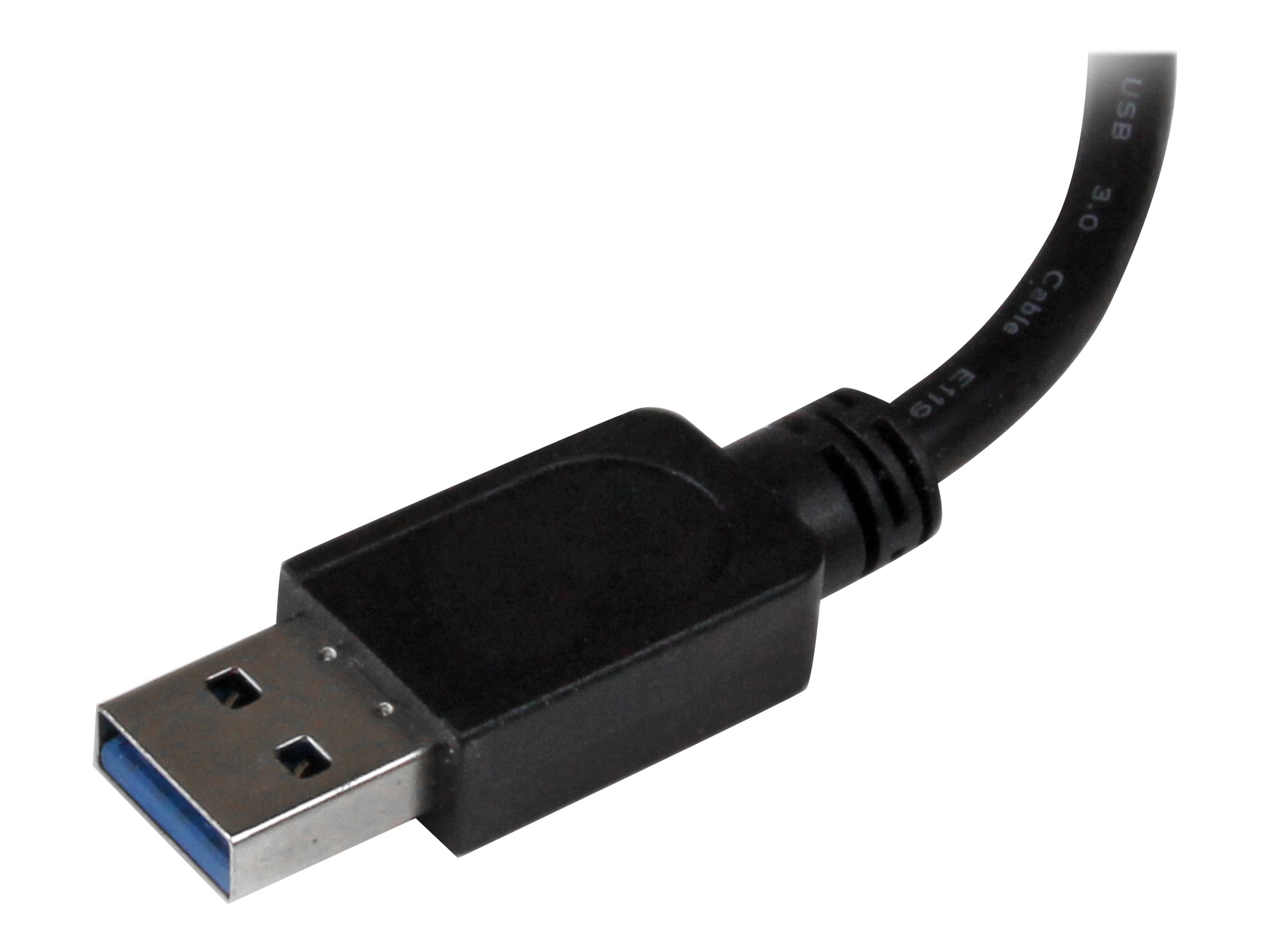 StarTech.com USB 3.0 auf HDMI Adapter / Konverter - Externe Monitor Grafikkarte für Mac und PC - DisplayLink Zertifiziert - HD 1080p - Adapterkabel - USB Typ A männlich zu HDMI weiblich - 16 cm - Schwarz - 1920 x 1200 (WUXGA)