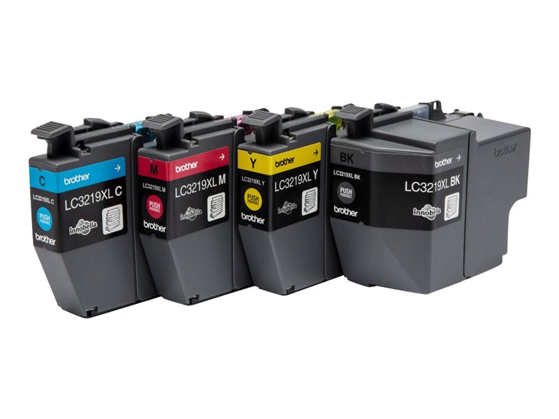 Brother LC3219XL Value Pack - 4er-Pack - XL - Schwarz, Gelb, Cyan, Magenta, Ansicht 4