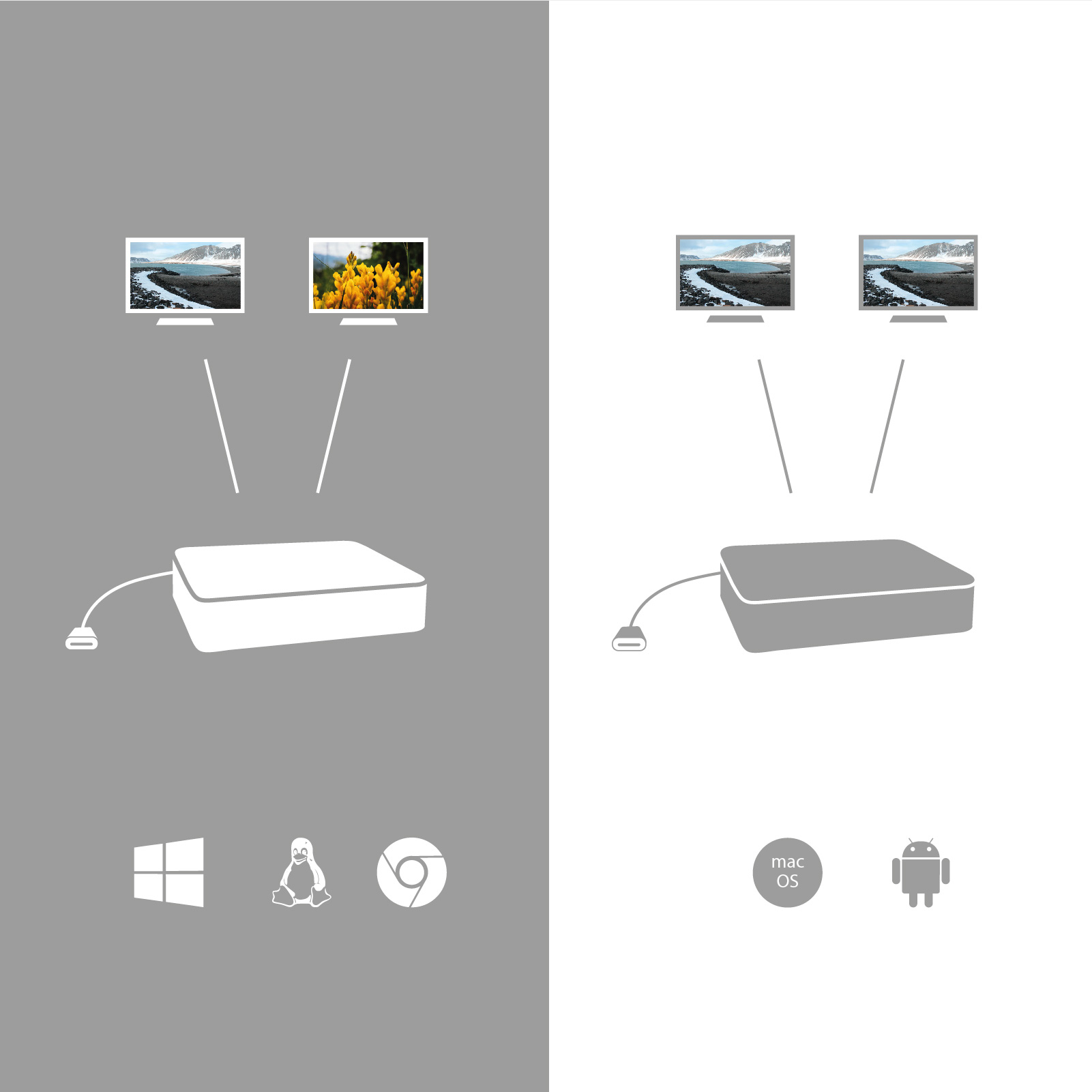 i-tec Externer Videoadapter - USB-C 3.1 - 2 x HDMI, Ansicht 2