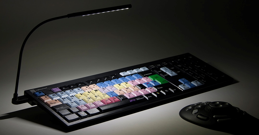 Logickeyboard Avid Media Composer - Full-size (100%) - Verkabelt - USB - Mehrfarbig - TL: Deutsch, QWERTZ, Ansicht 3