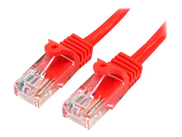 StarTech.com CAT5e Cable - 10 m Red Ethernet Cable - Snagless - CAT5e Patch Cord - CAT5e UTP Cable - RJ45 Network Cable