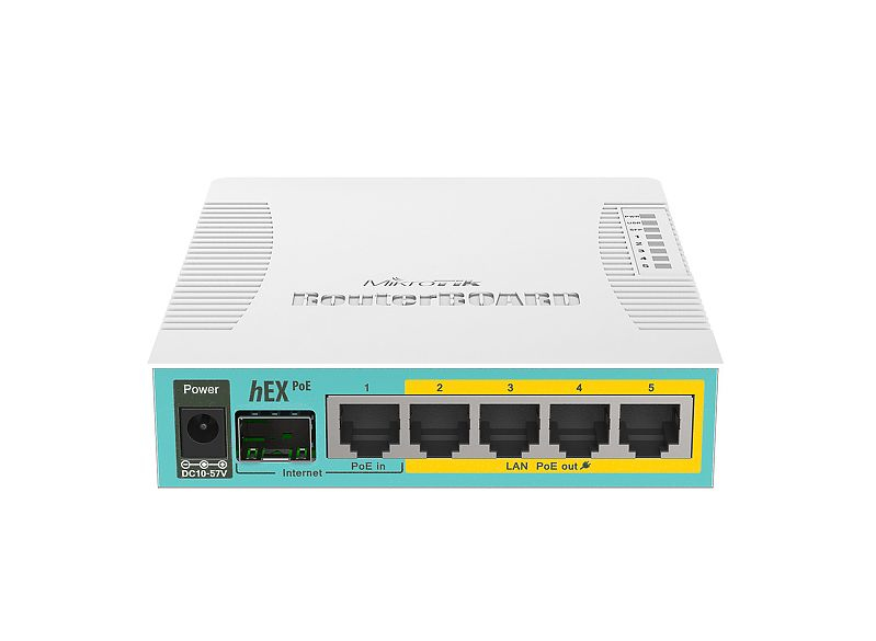 MikroTik RouterBOARD hEX RB960PGS - Router - 4-Port-Switch, Ansicht 2