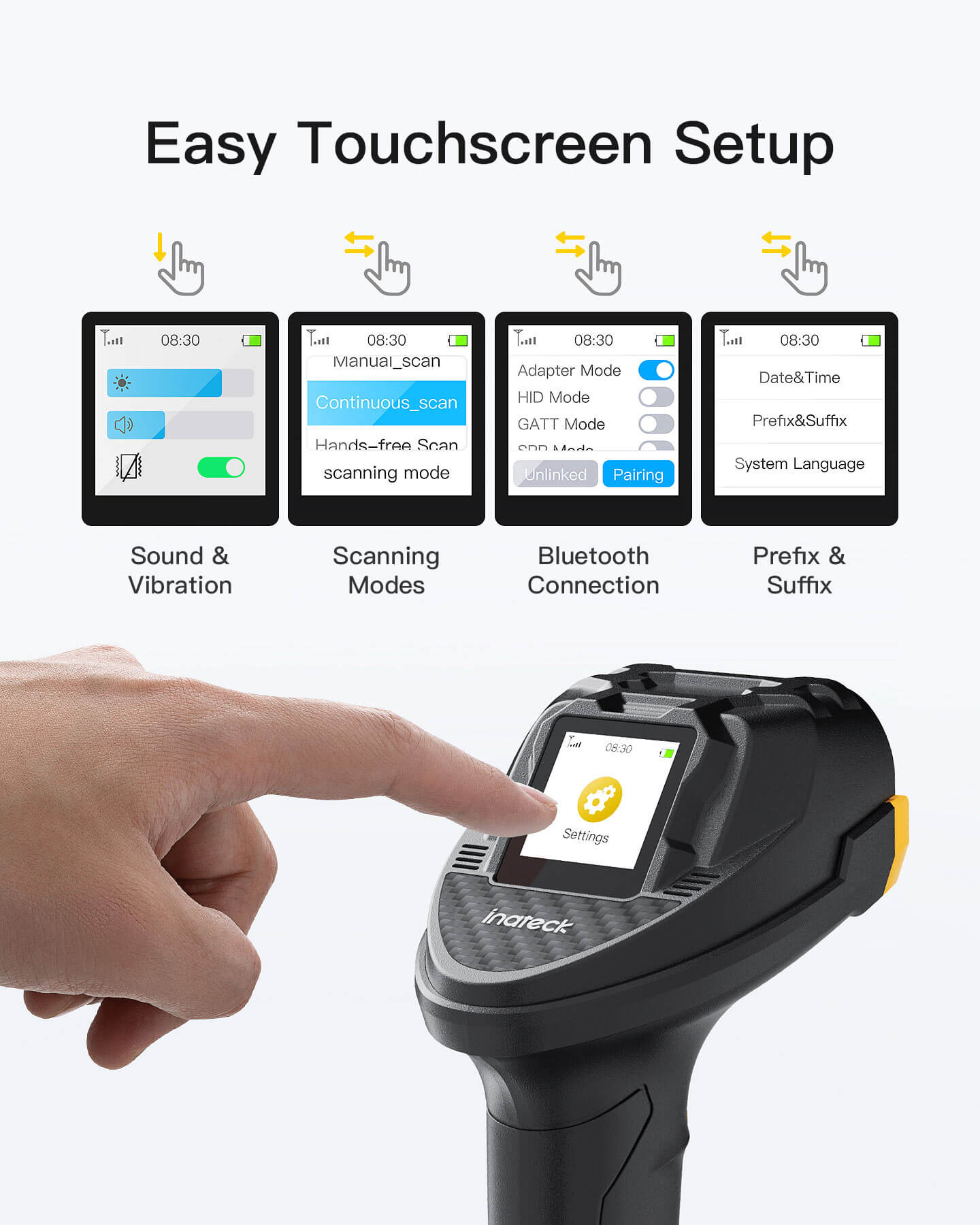 Inateck Barcodescanner Pro 8 black[Pro 8_black], Ansicht 2