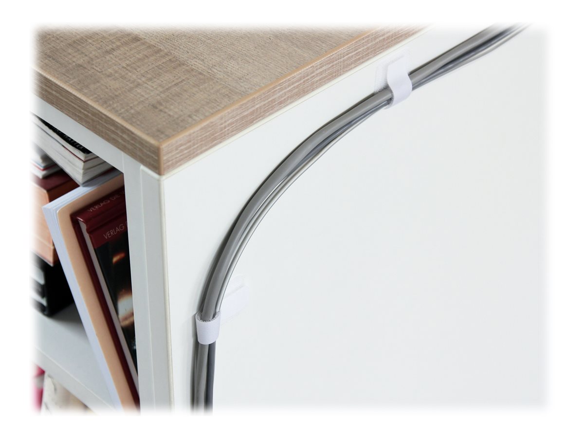 Label-the-cable LTC Pro Wall - Kabelhalter - Oberfläche montierbar, geeignet für Wandmontage - 9 cm - weiß, Ansicht 3