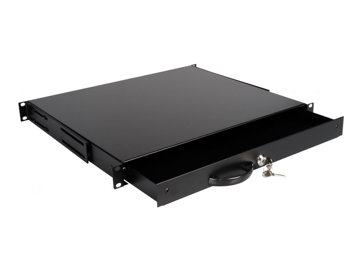 Equip 19" Schublade für Serverschränke abschl. 1U Ral9005 - Zubehör Stromversorgung - 0,48 m