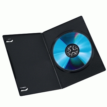 Hama DVD Slim Box - Slim Jewel Case für Speicher-DVD - Kapazität: 1 DVD - Schwarz (Packung mit 25), Ansicht 4