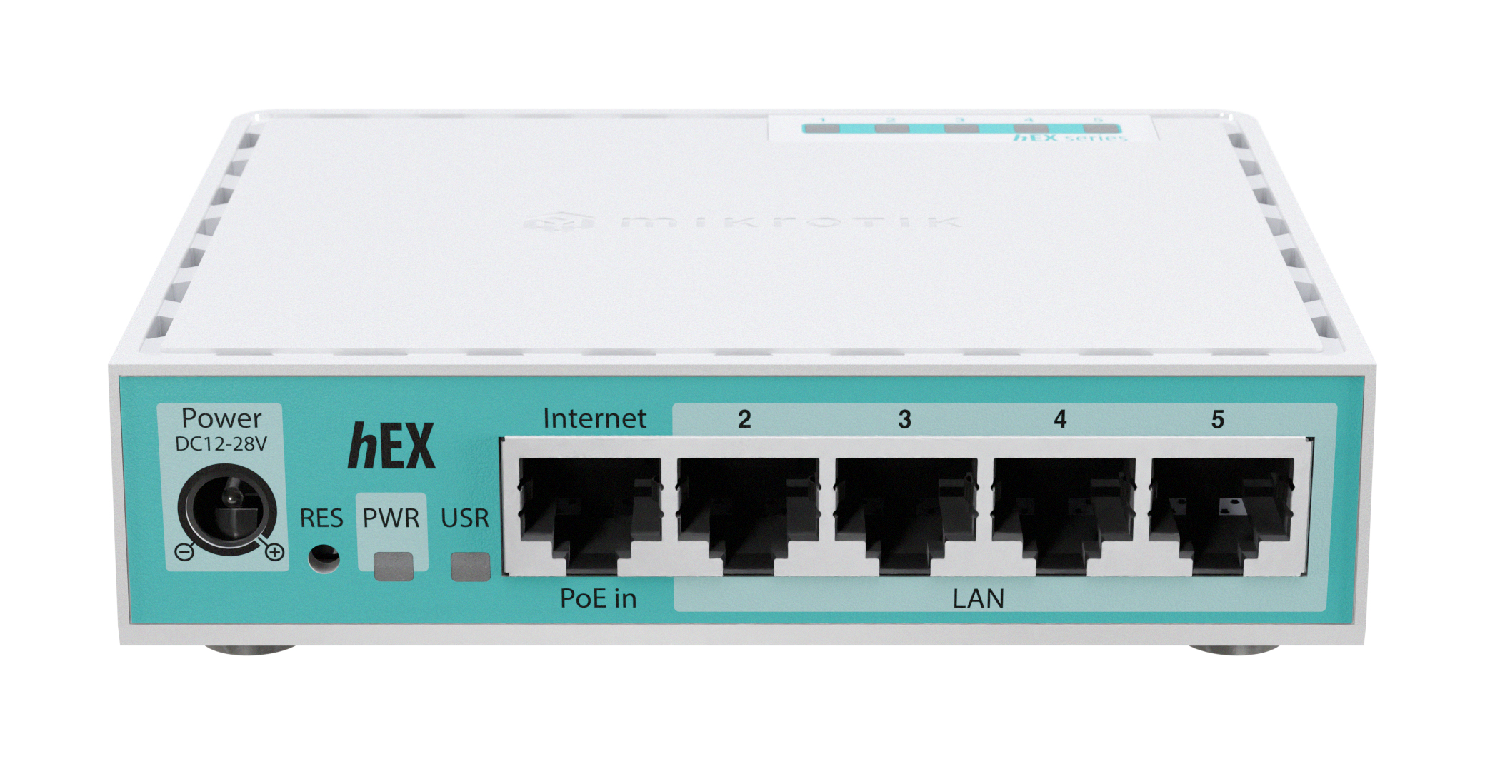 MikroTik RouterBOARD E50UG hEX 5x Gigabit USB micro SD - Router, Ansicht 3