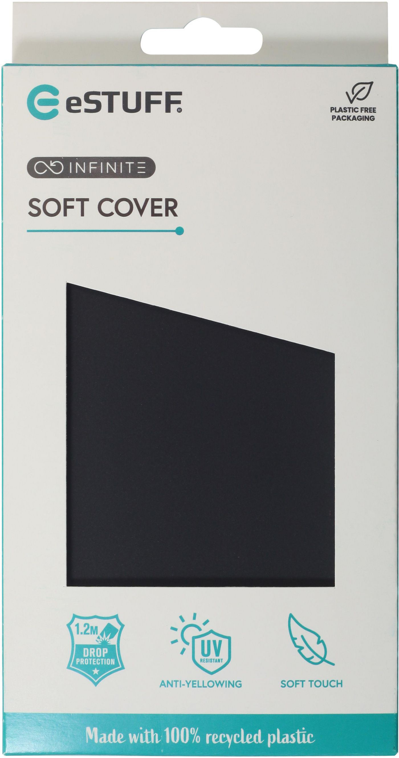 eSTUFF INFINITE GRS VIENNA iPhone 16e Black Cover. Material, Ansicht 2