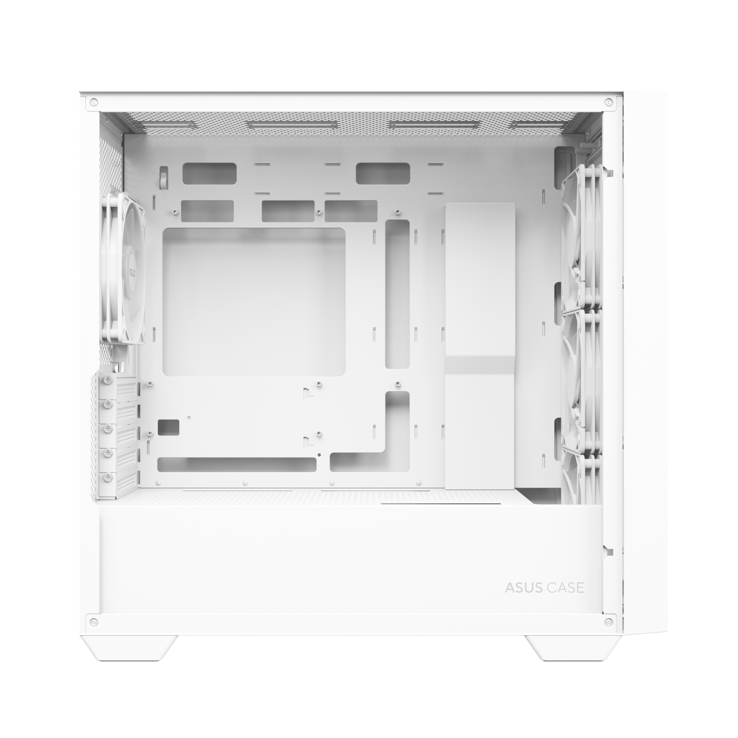 ASUS A21 Plus - microATX - Seitenteil mit Fenster (gehärtetes Glas) - Weiß, Ansicht 4