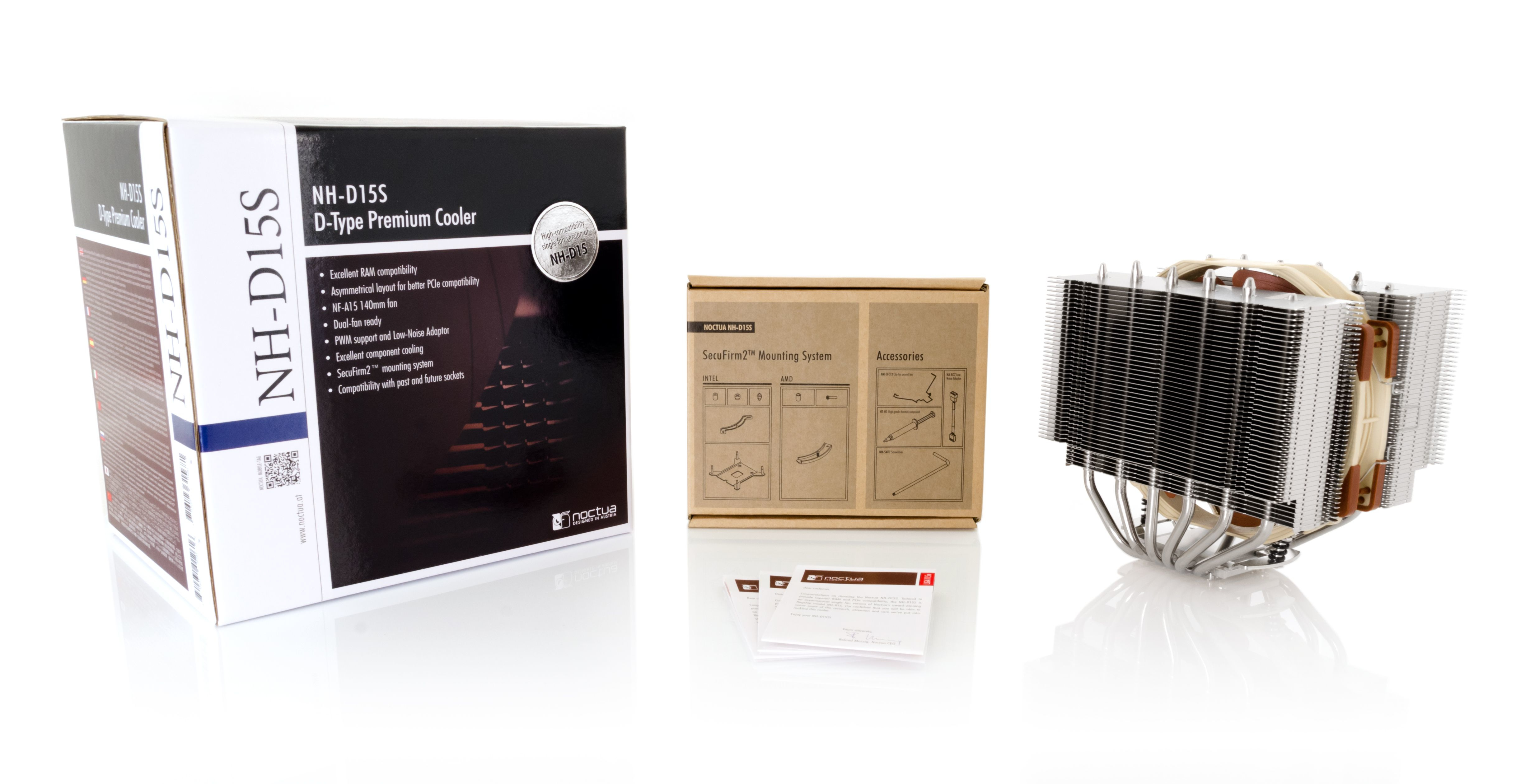 Noctua NH-D15S - Prozessor-Luftkühler - (für: LGA1156, AM2, AM2+, AM3, LGA1155, AM3+, LGA2011, FM1, FM2, ...), Ansicht 4