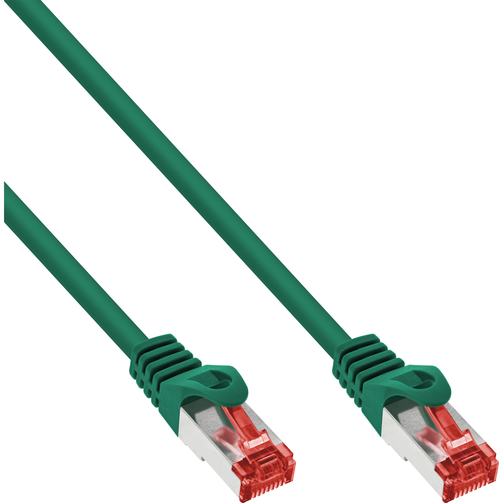 InLine Patchkabel - S/FTP (PiMf) - Cat.6 - 250MHz - PVC - Kupfer - grün - 2m, Ansicht 2