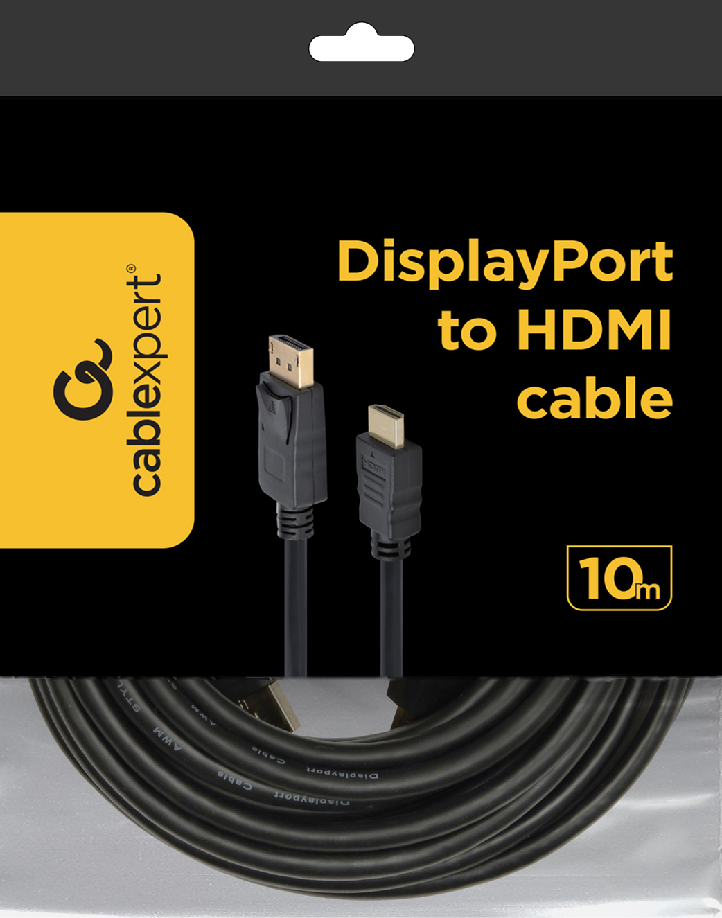 Gembird Cablexpert CC-DP-HDMI-10M - Adapterkabel - DisplayPort männlich zu HDMI männlich, Ansicht 4