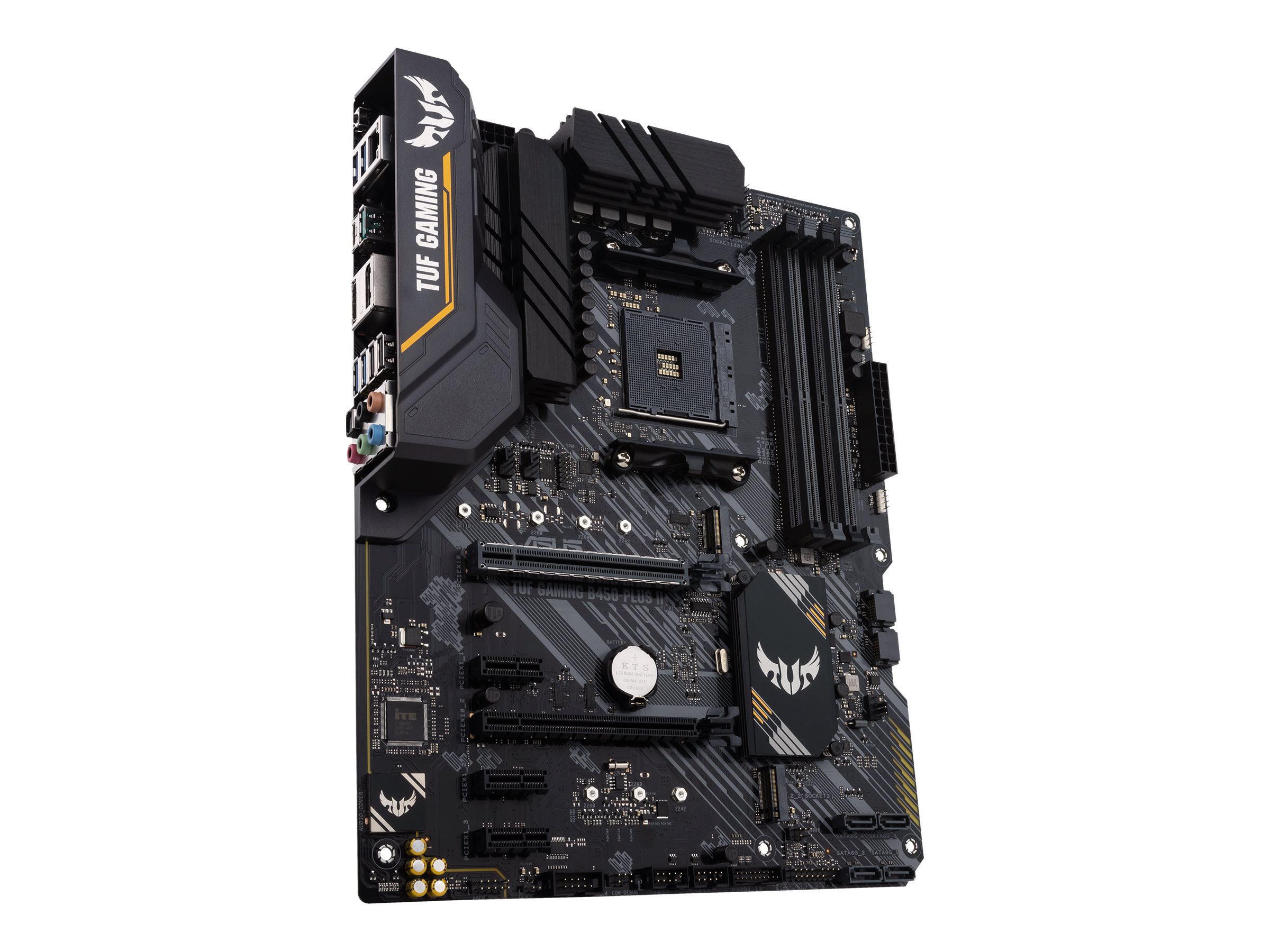 ASUS TUF GAMING B450-PLUS II - Motherboard - ATX - Socket AM4 - AMD B450 Chipsatz - USB 3.2 Gen 1 USB 3.2 Gen 2 USB-C Gen2 - Gigabit LAN - Onboard-Grafik (CPU erforderlich)