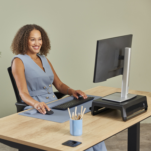 Fellowes Breyta - Tastatur-Handgelenkauflage - hellblau, Ansicht 2