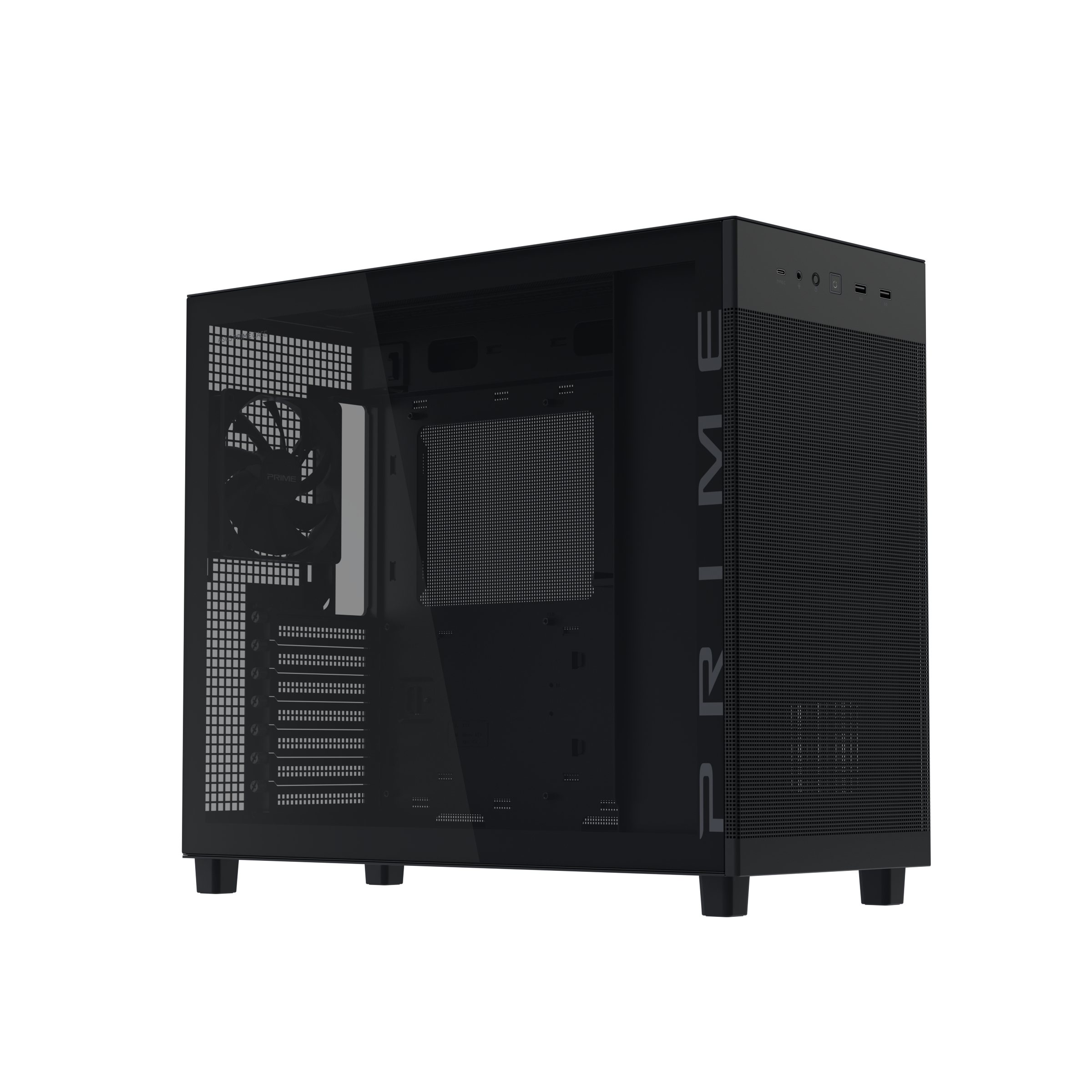ASUS Geh Prime Ap303 Tg Black - Midi/Minitower - ATX, Ansicht 3
