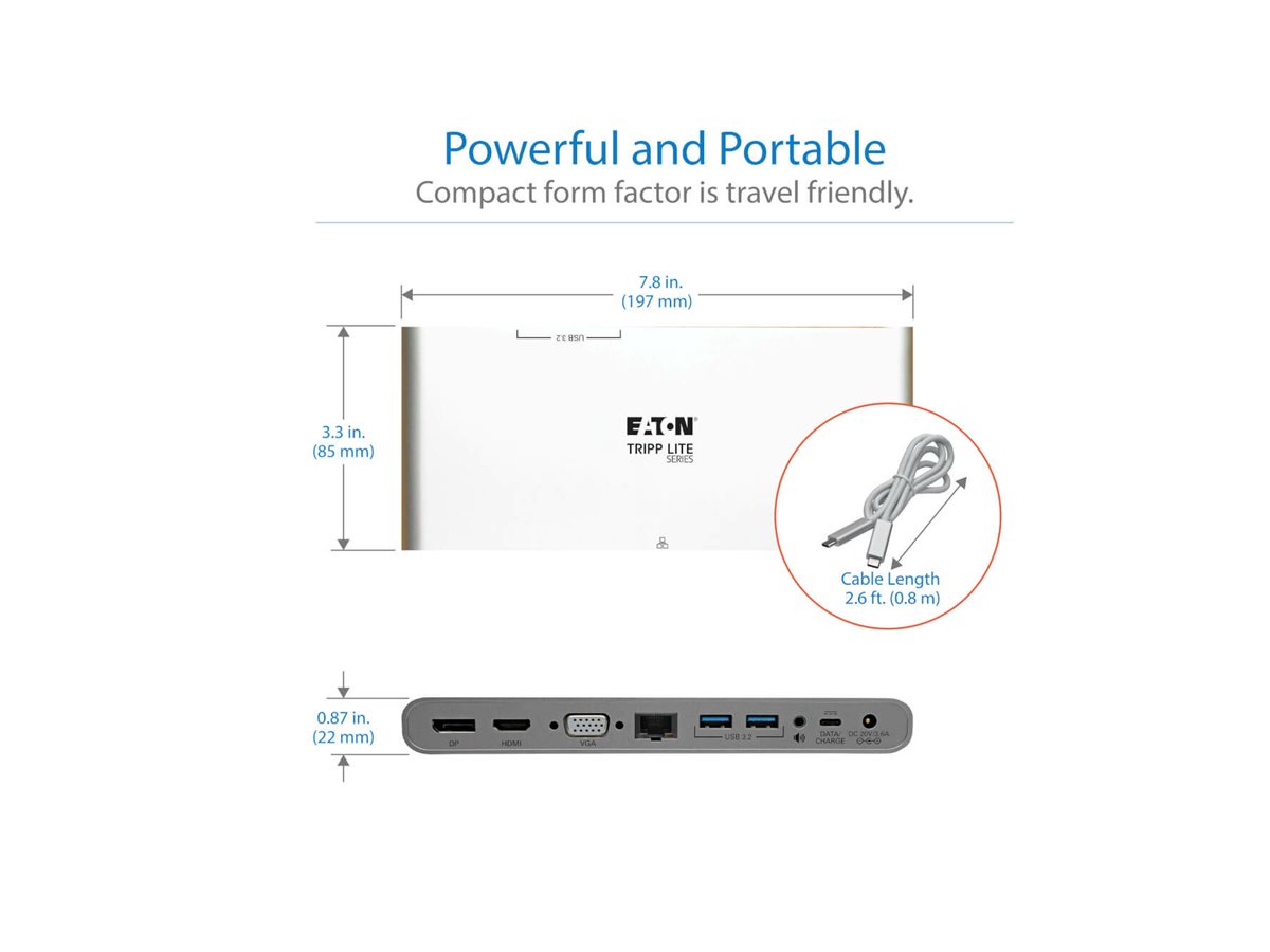 Tripp Eaton Tripp Lite Series USB-C Dock, Triple Display, Ansicht 4