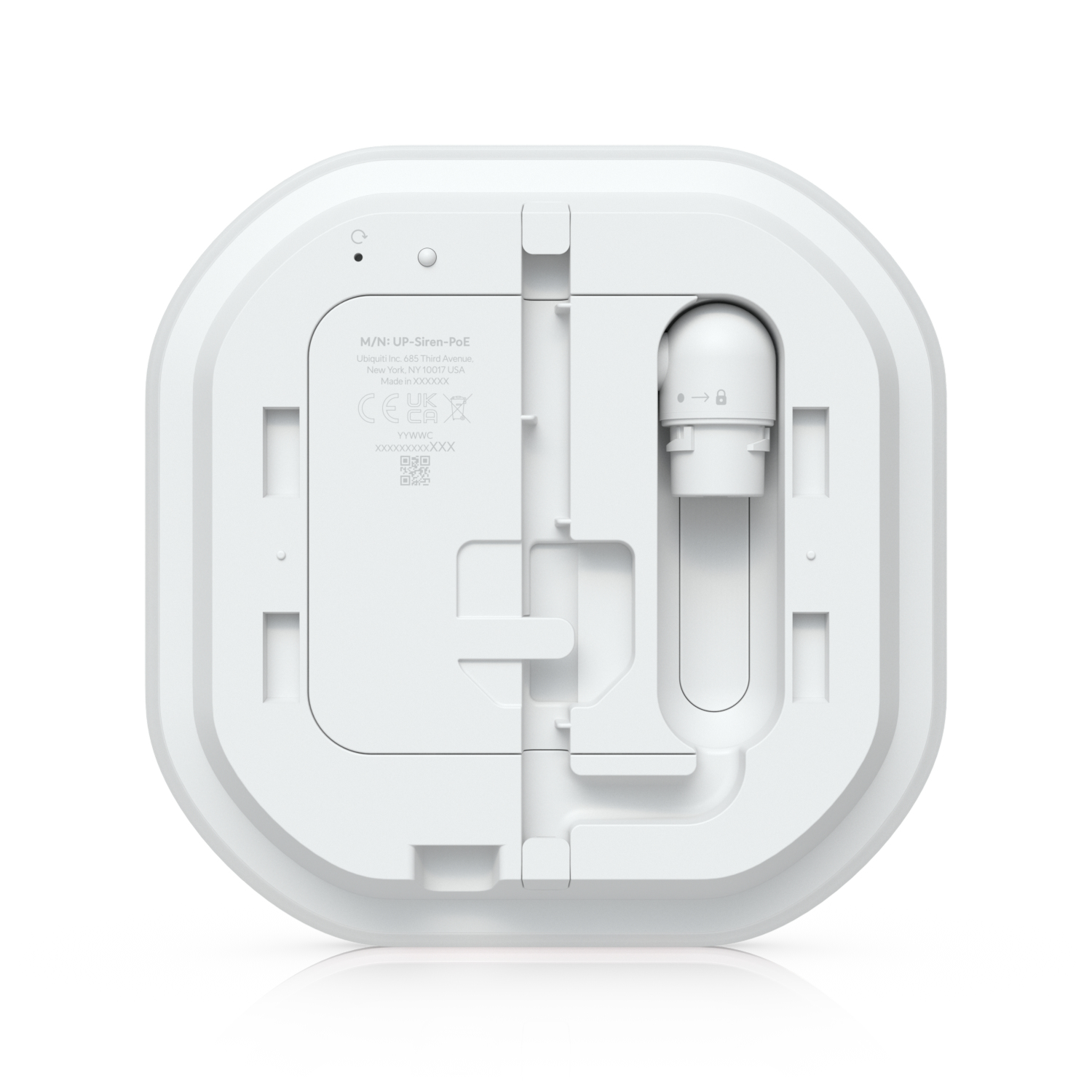 Ubiquiti Siren PoE Alarmsirene LED 1x10/100 RGBW-LED-Leuchtring, Ansicht 3