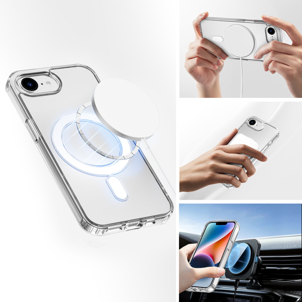 4smarts Premium - 360° Schutzset - hintere Abdeckung für Mobiltelefon - kompatibel mit MagSafe, Ansicht 2
