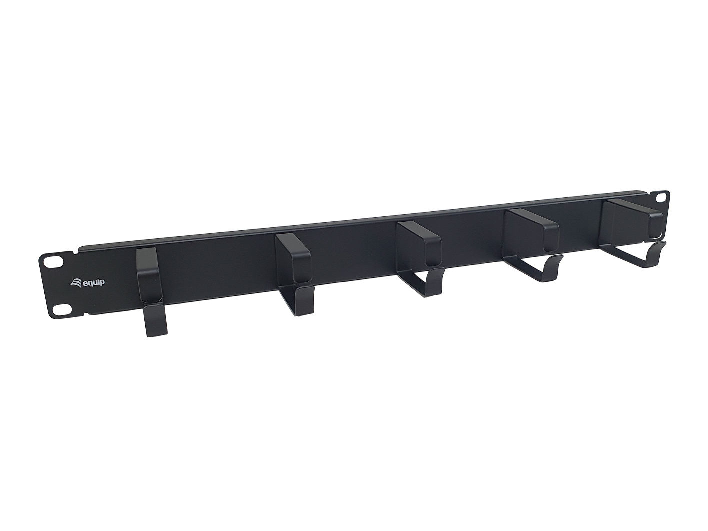 Equip 19 Kabelmanagement 5xMetallringe Plastik 1U RAL9005, Ansicht 4