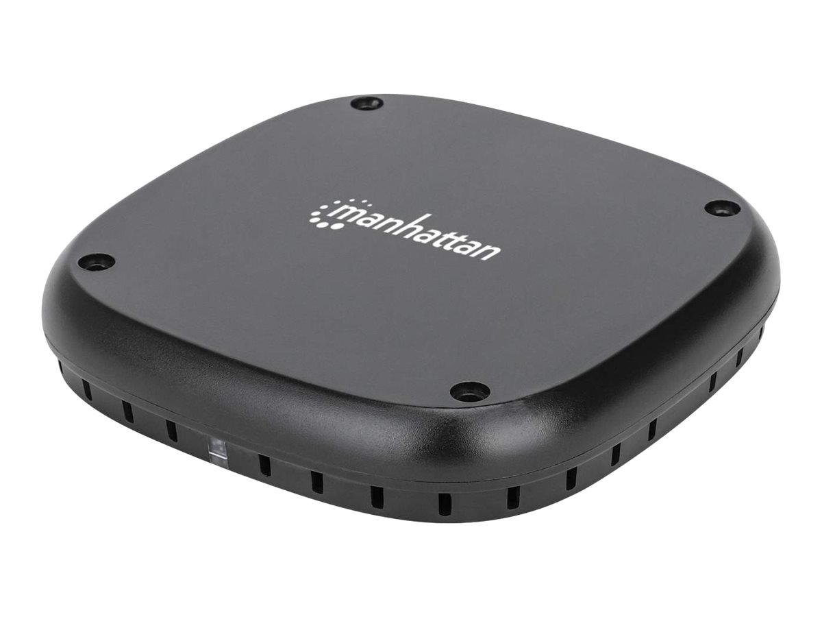Manhattan Smartphone Under-Desk Wireless Charging Pad, Installs under furniture, 10W charging, Charging Distance 15-30mm, Black, Power Cable 1.2m, Three Year Warranty, Boxed