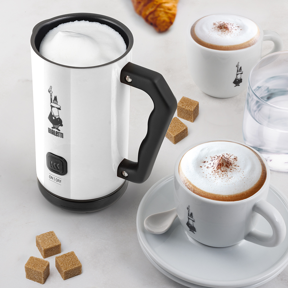 Bialetti MKF02 elektrischer Milchaufschäumer weiß, Ansicht 2