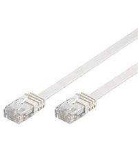Goobay RJ45 CAT6 UTP 0,5M Uskærmet flad hvid