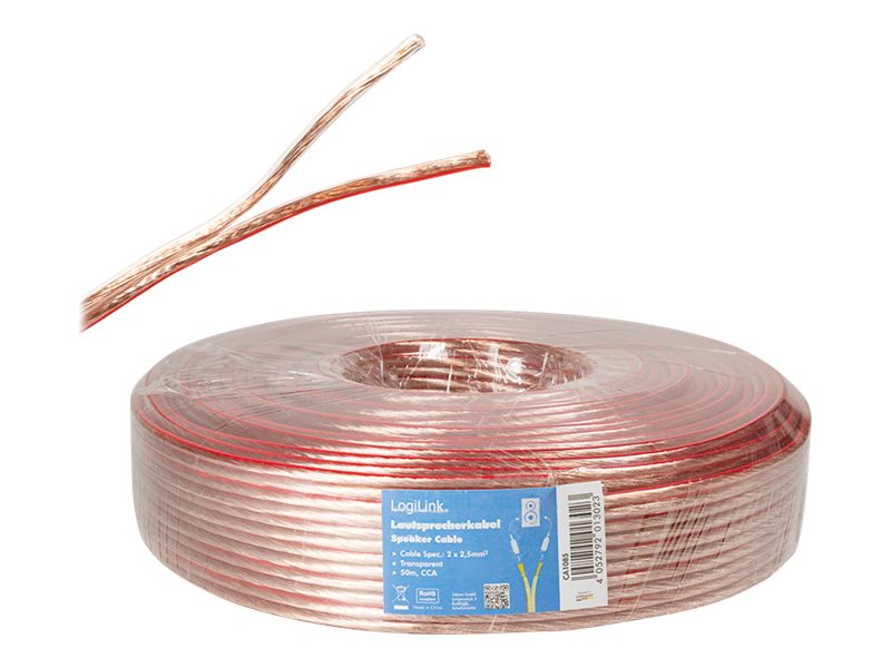 LogiLink Lautsprecherkabel - 2.5 mm² - 50 m
