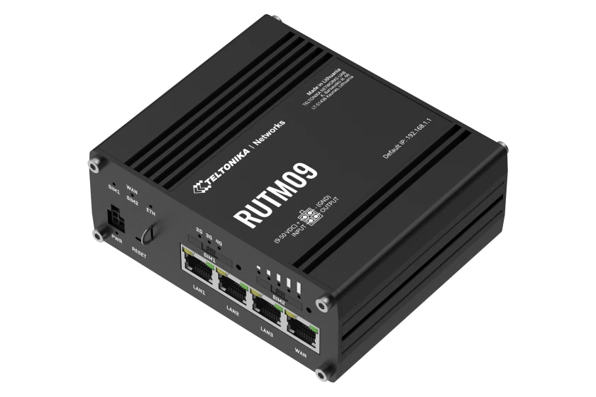 Teltonika · Router· RUTM09· LTE CAT6 - Router - 1 Gbps, Ansicht 3