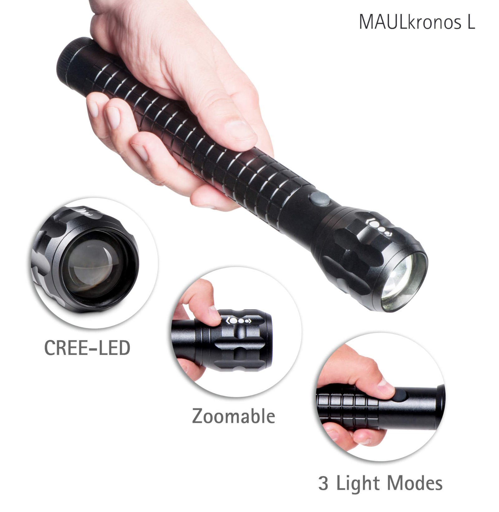 Jakob Maul GmbH MAUL 8182190 - Schwarz - 247 g - LED flashlight MAULkronos L, Ansicht 2