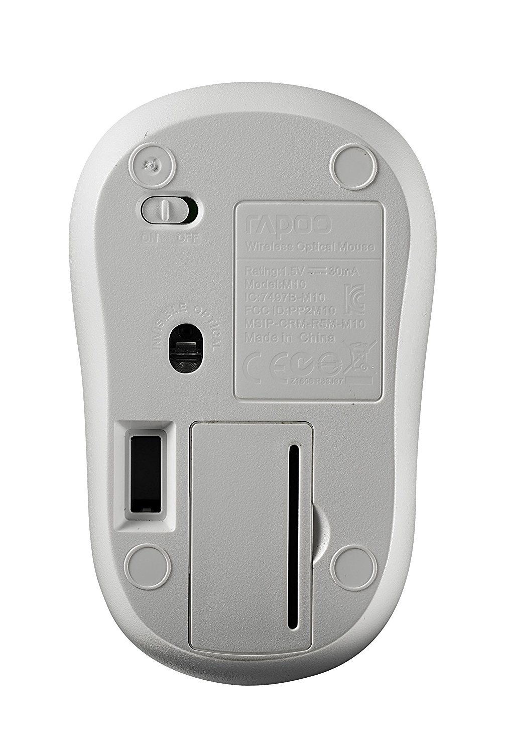 Rapoo M10 PLUS - Maus - optisch - 3 Tasten - kabellos, Ansicht 3
