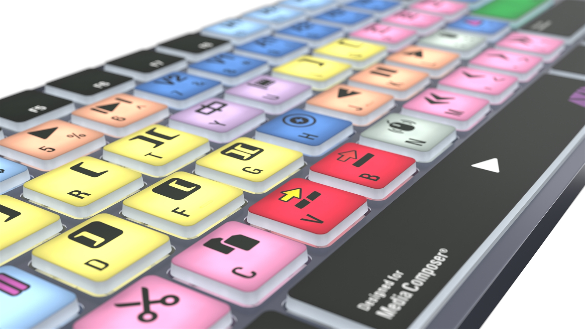 Logickeyboard Avid Media Composer Titan - TL: UK, QWERTY, Ansicht 3