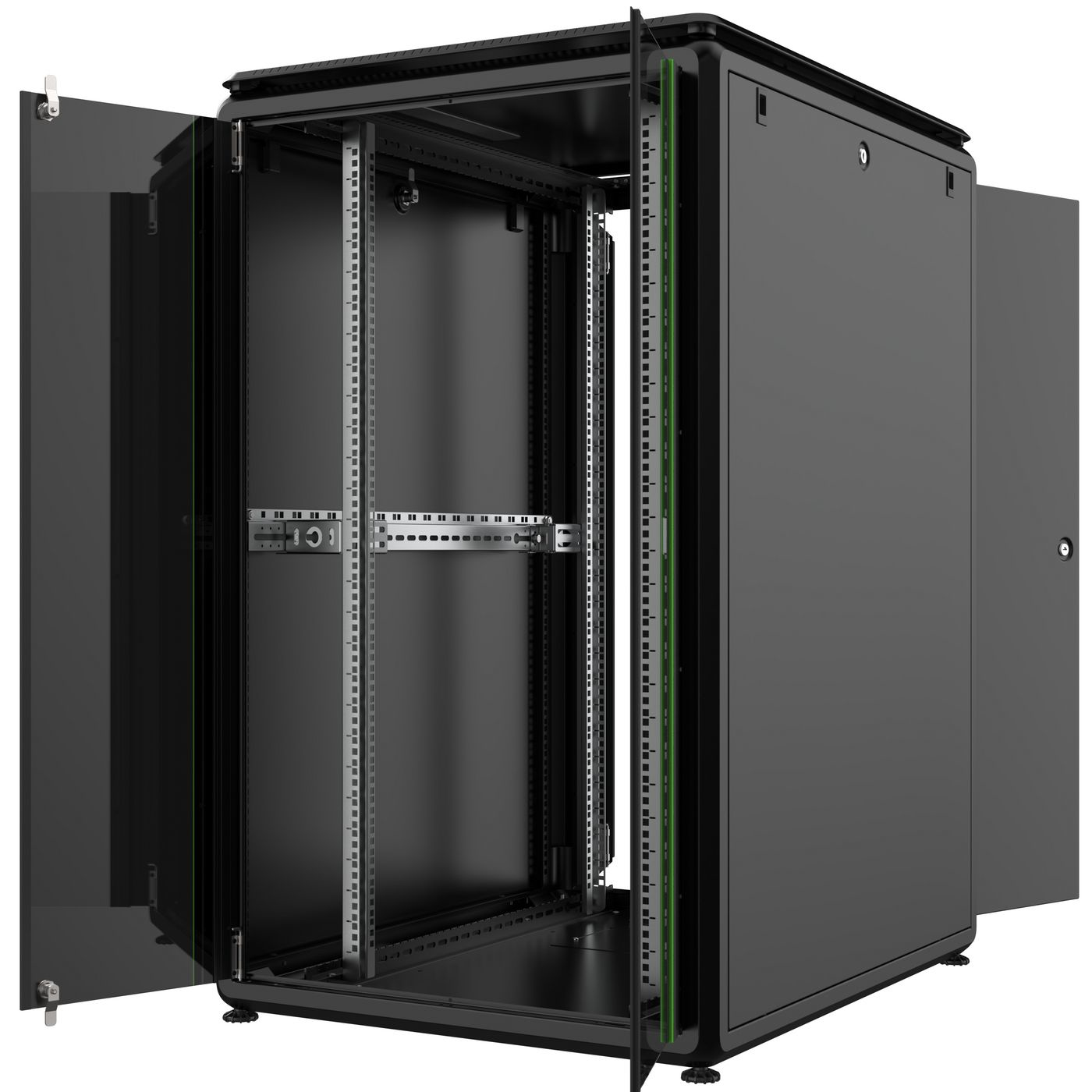 Lanview RDL26U81BL - 26U - 600 kg - 79 kg - Schwarz, Ansicht 2