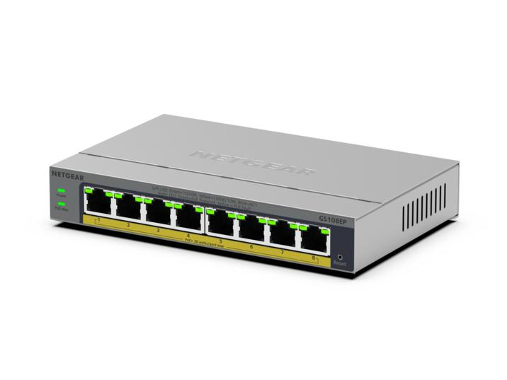 Netgear Easy Smart GS108EP - Switch - L3 - Smart - 8 x 10/100/1000 (PoE+), Ansicht 4