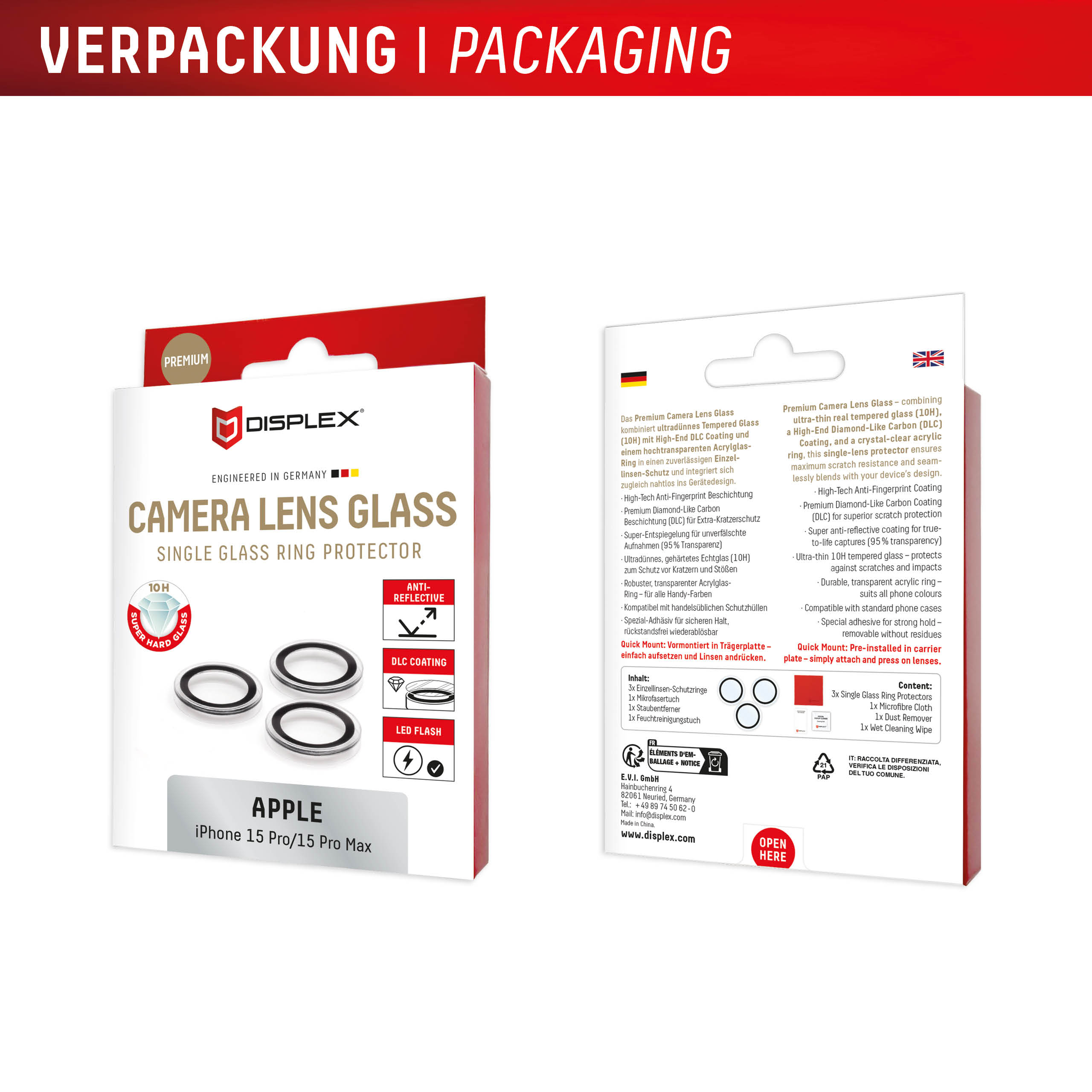 E.V.I. DISPLEX CamGlass Single LENS, Ansicht 4