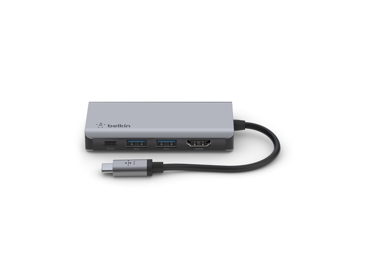 Belkin CONNECT 4-in-1 - Multiport-Hupadapter USB-C - HDMI Image
