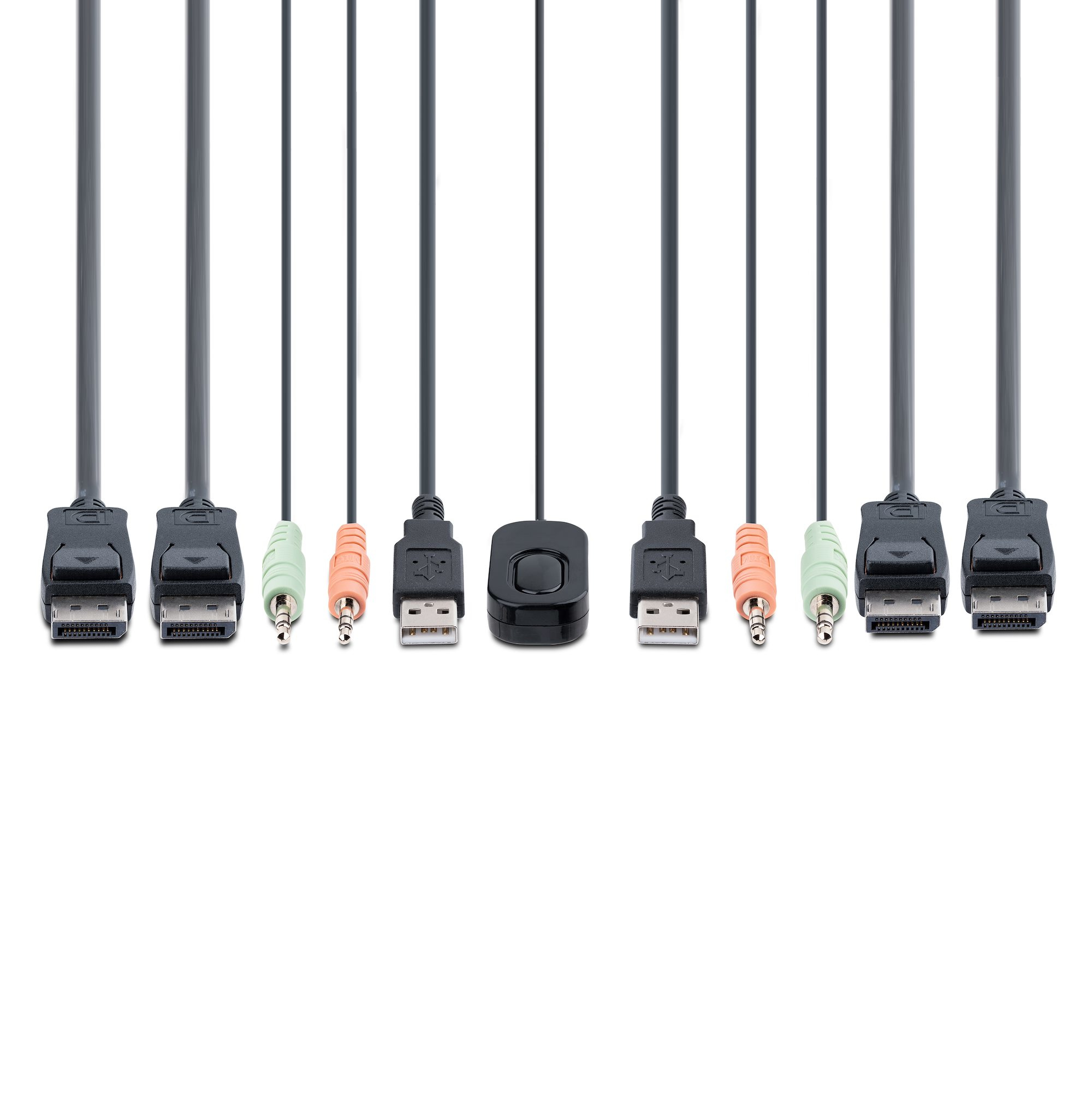 StarTech.com 2-Port Dual-Monitor DisplayPort Cable KVM Switch, 4K 60Hz, Ansicht 2