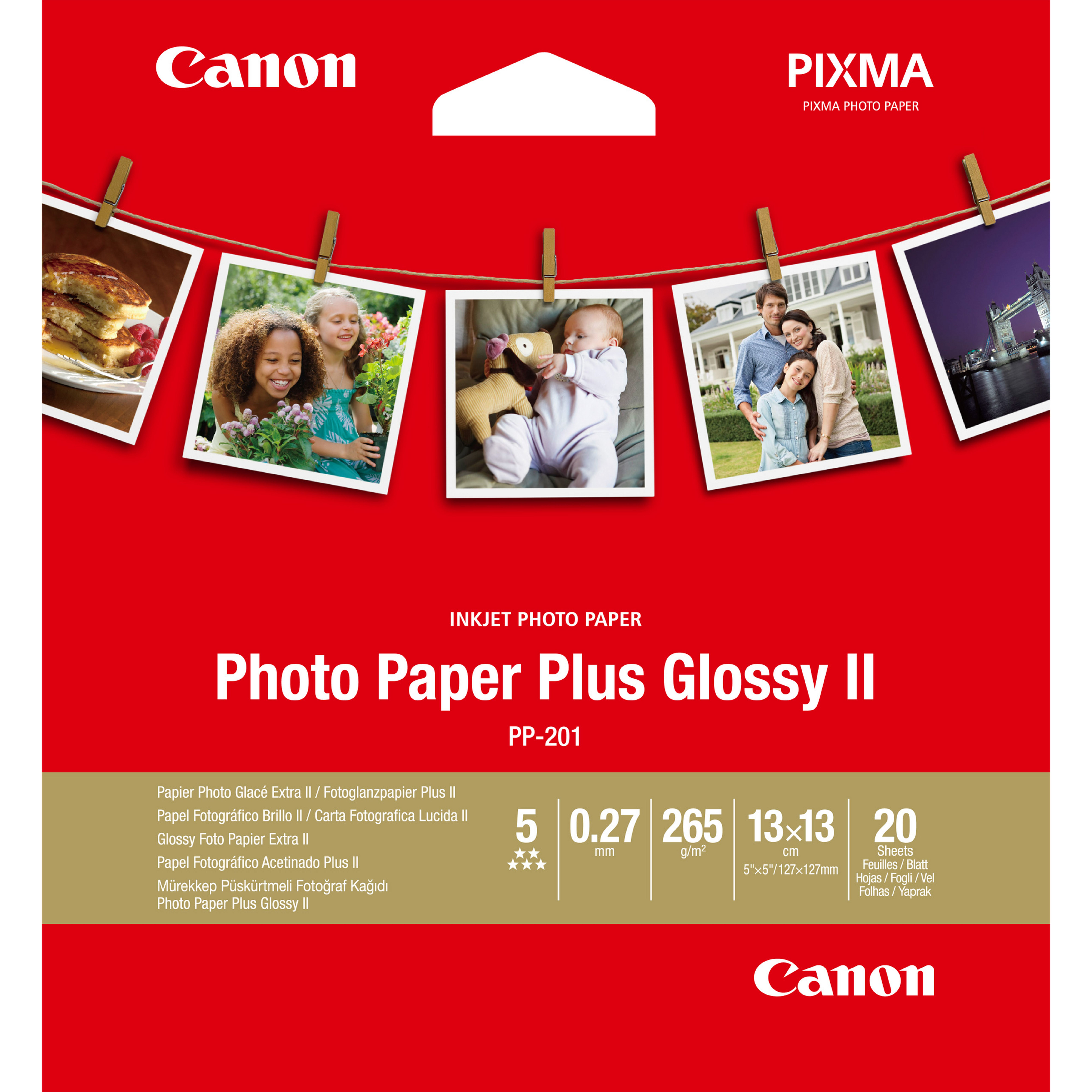 Canon Photo Paper Plus Glossy II PP-201 - Hochglänzend Image