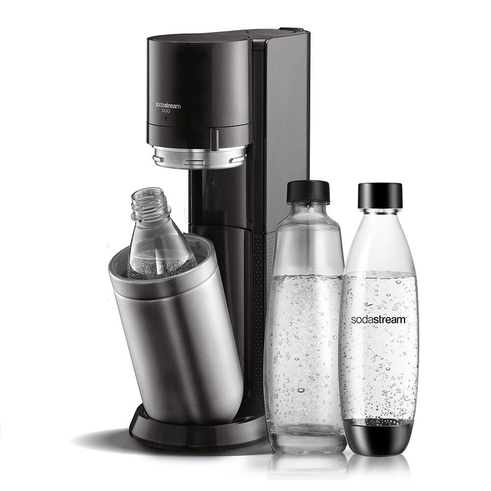 SodaStream DUO black - Schwarz - Edelstahl - Glas - 1 l - 60 l - 155 mm - 280 mm, Ansicht 2