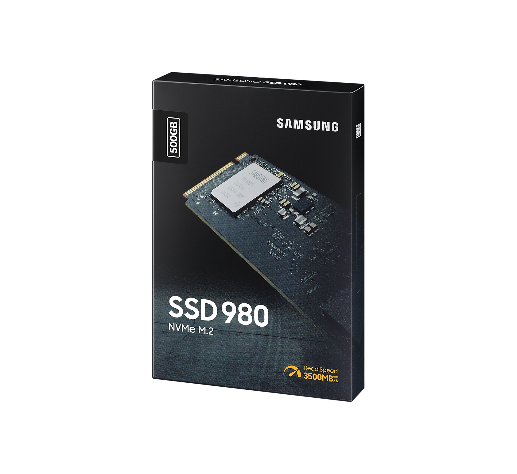 Samsung 980 MZ-V8V500BW - SSD - verschlüsselt - 500 GB - intern - M.2 2280 - PCIe 3.0 x4 (NVMe), Ansicht 2