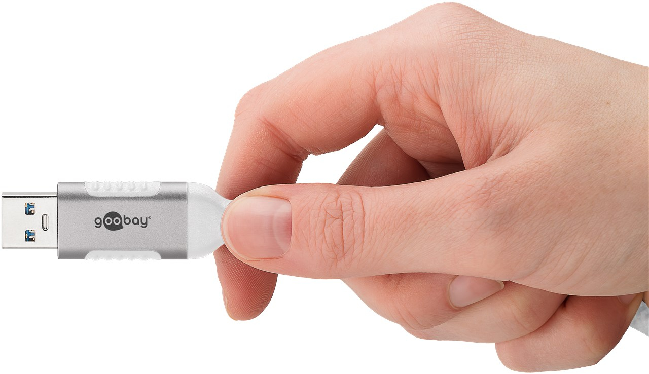 Goobay Ethernet-Kabel USB-A 3.0 auf RJ45 1 m - verbindet Router Modem oder - Modem - 1.000 Mbps, Ansicht 4