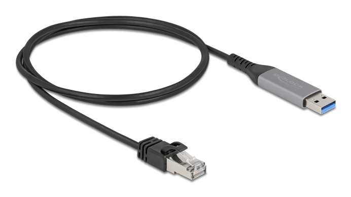 Delock USB LAN Kabel Typ-A> RJ45 Gigabit Ethernet - Kabel - Digital/Daten, Ansicht 3
