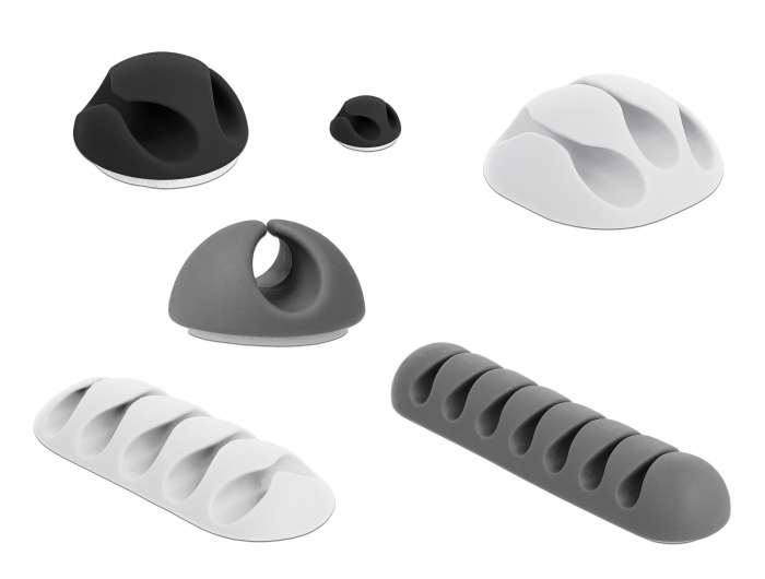 Delock Combo Set Sort Grå Hvid