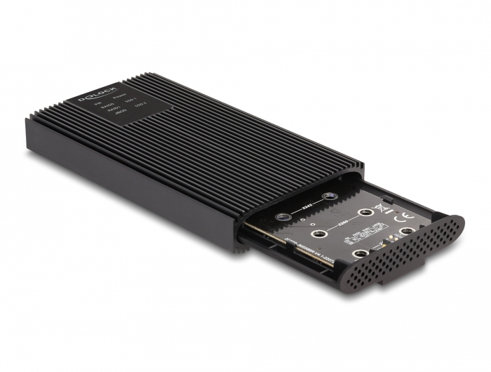 Delock Externes Gehäuse USB 20 Gbps für 2 x M.2 NVMe PCIe SSD mit Type-C Buchse und, Ansicht 2