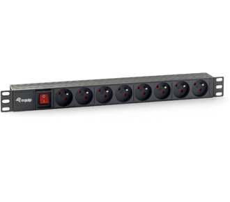 Equip pro - Stromverteilungseinheit - Wechselstrom 220-240 V - 3.5 kW - Ausgangsanschlüsse: 8 - 1U - 48.3 cm (19), Ansicht 2