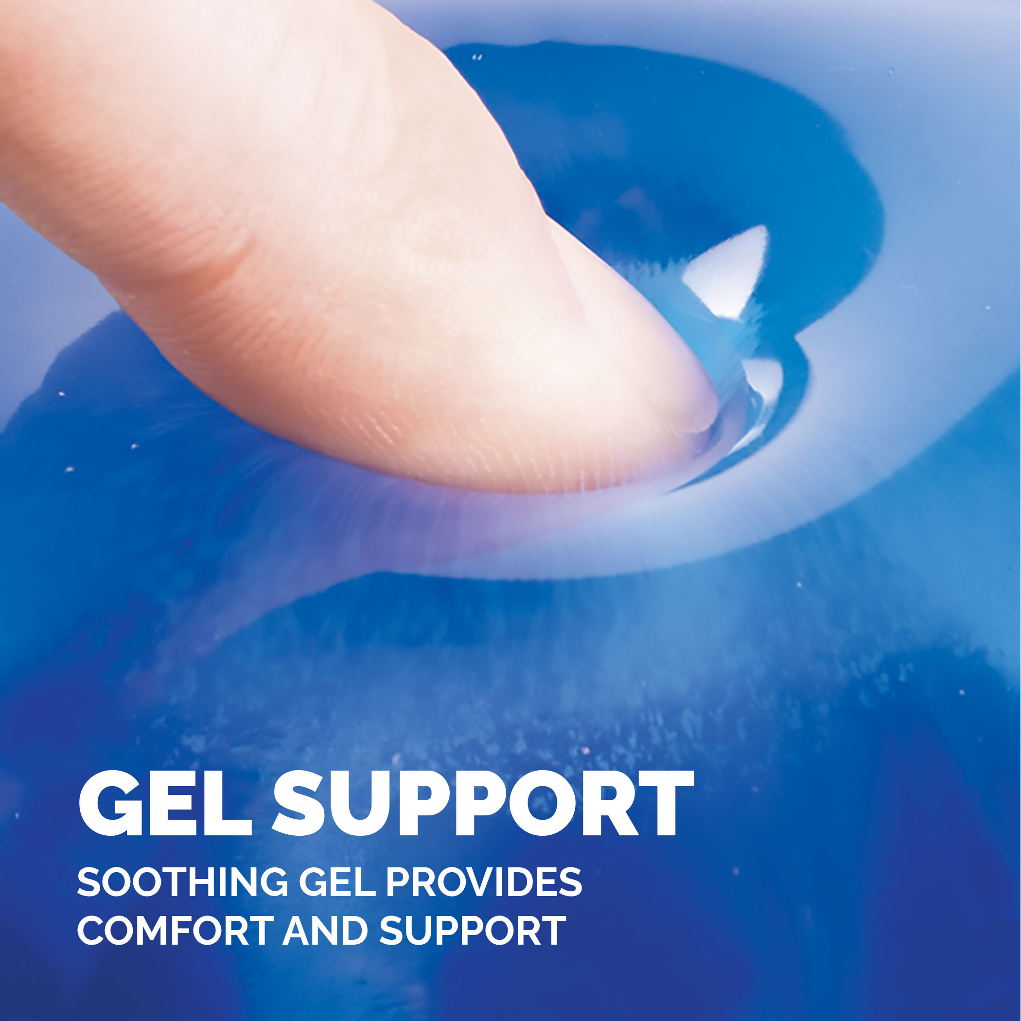 Fellowes Gel Crystals - Tastatur-Handgelenkauflage - Blau, Ansicht 4