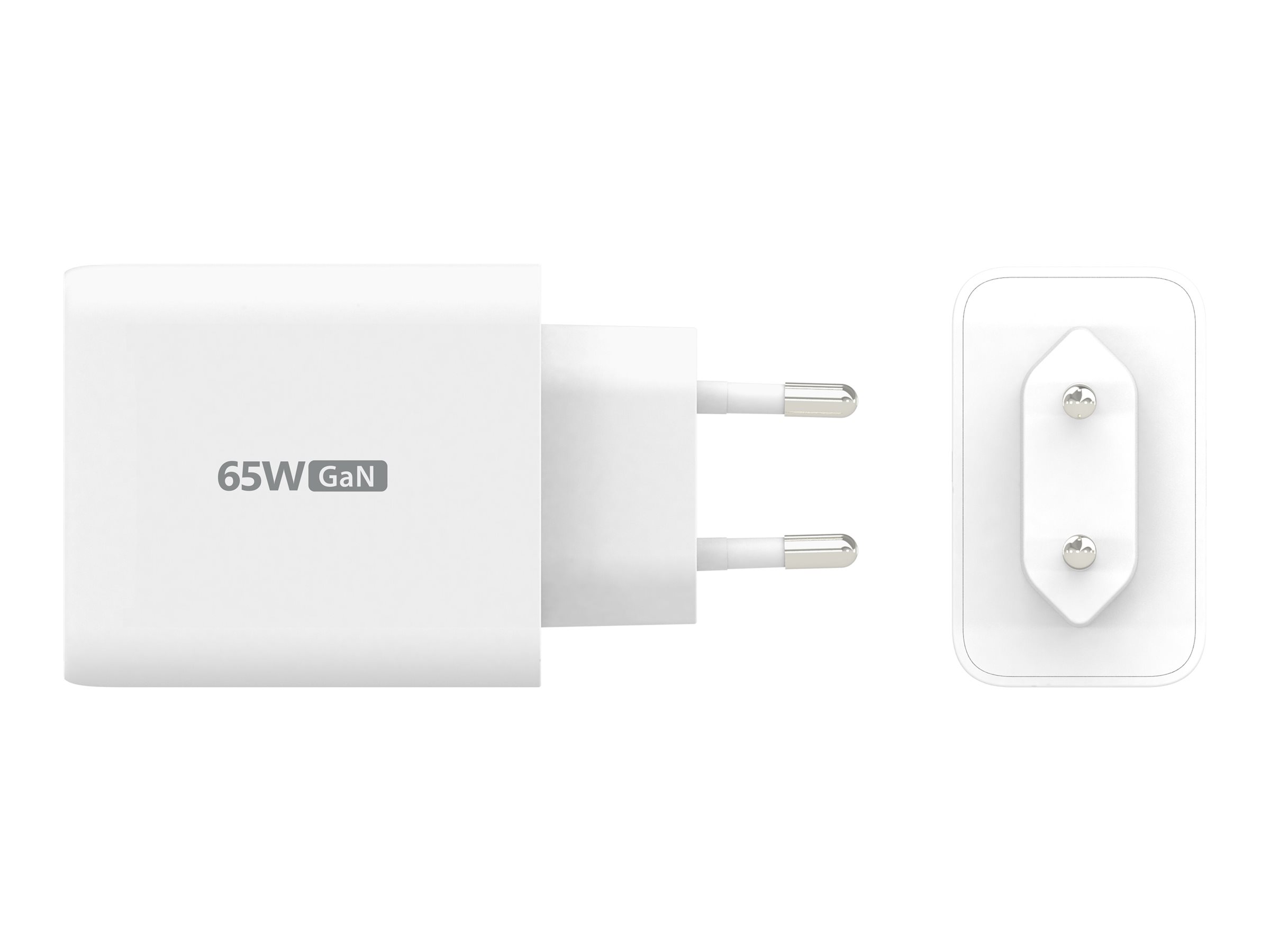 j5create JUP3365E-EN - Netzteil - 65 Watt - 4.5 A - PD 3.0, QC 3.0 - 3 Ausgabeanschlussstellen (USB Typ A, 2 x USB-C), Ansicht 2